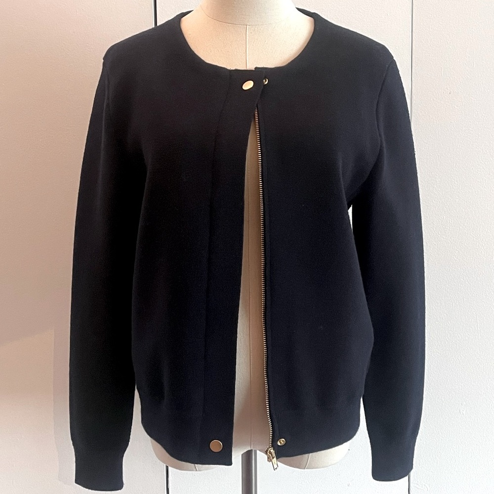 JCrew Navy Moto Jacket M
